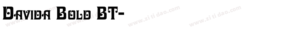 Davida Bold BT字体转换